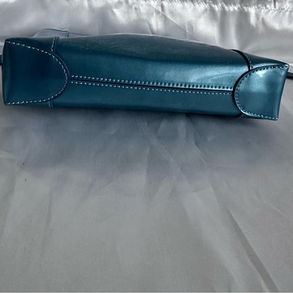 Christian Dior RARE Metallic Blue Leather Crossbody Bag with COA - Picture 12 of 16